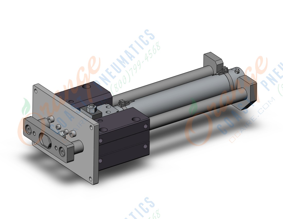 SMC MLGCLF40-250-R-D-M9BWL cylinder, MLGC FINE LOCK CYL W/GUIDE
