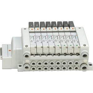 SMC VV5QC21-07B6FD3-DS mfld, d-sub connector(ebw fit), VV5QC21 MANIFOLD VQC 5-PORT