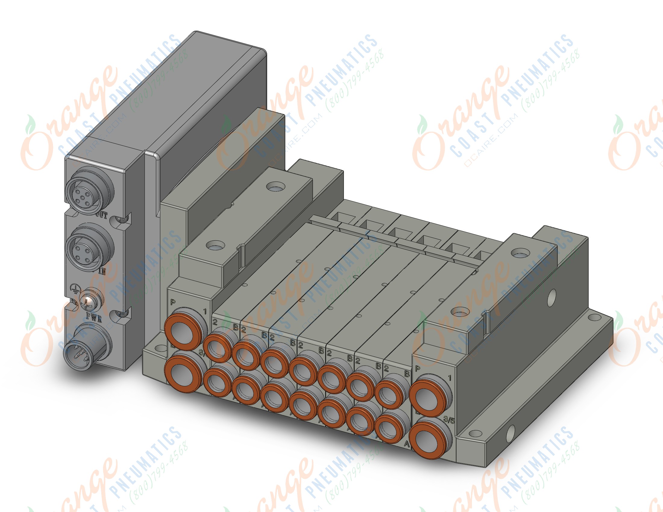 SMC SS5V1-W10S1EAND-07B-N7 mfld, plug-in, SS5V1 MANIFOLD SV1000