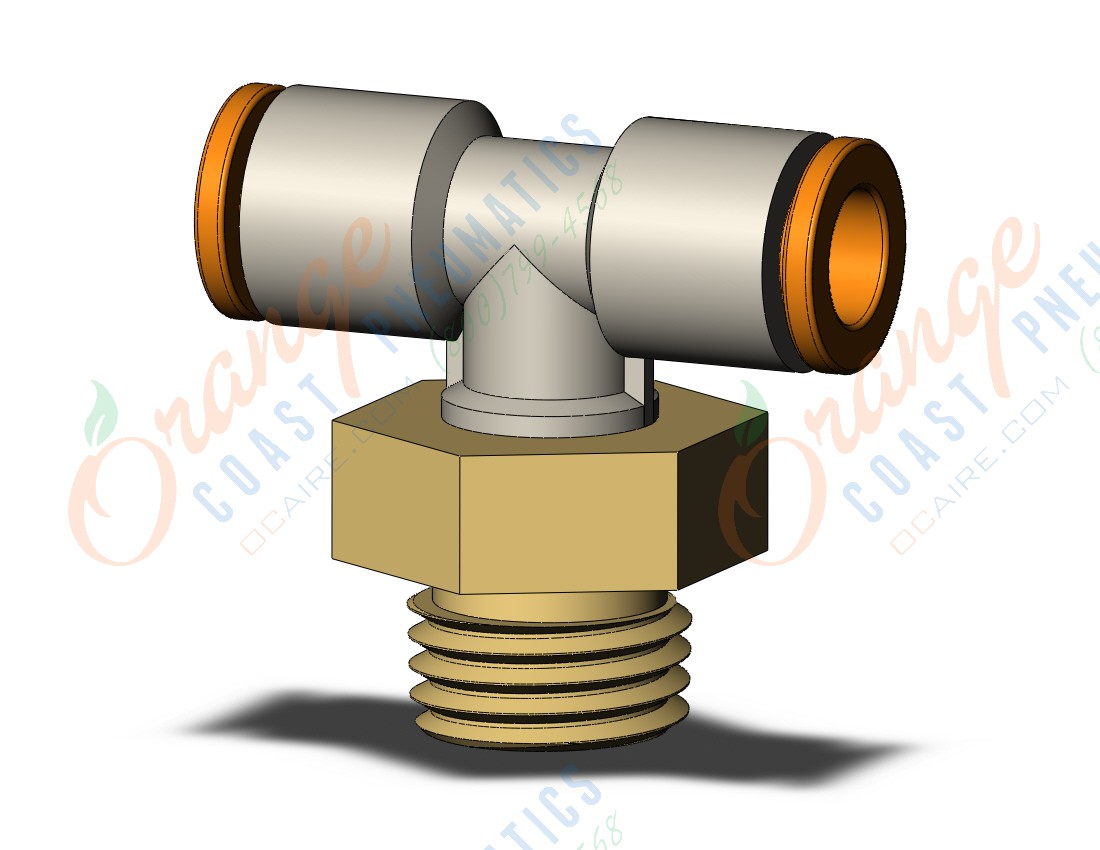 SMC KQ2T07-35AP fitting, branch tee, KQ2 FITTING (sold in packages of 10; price is per piece)