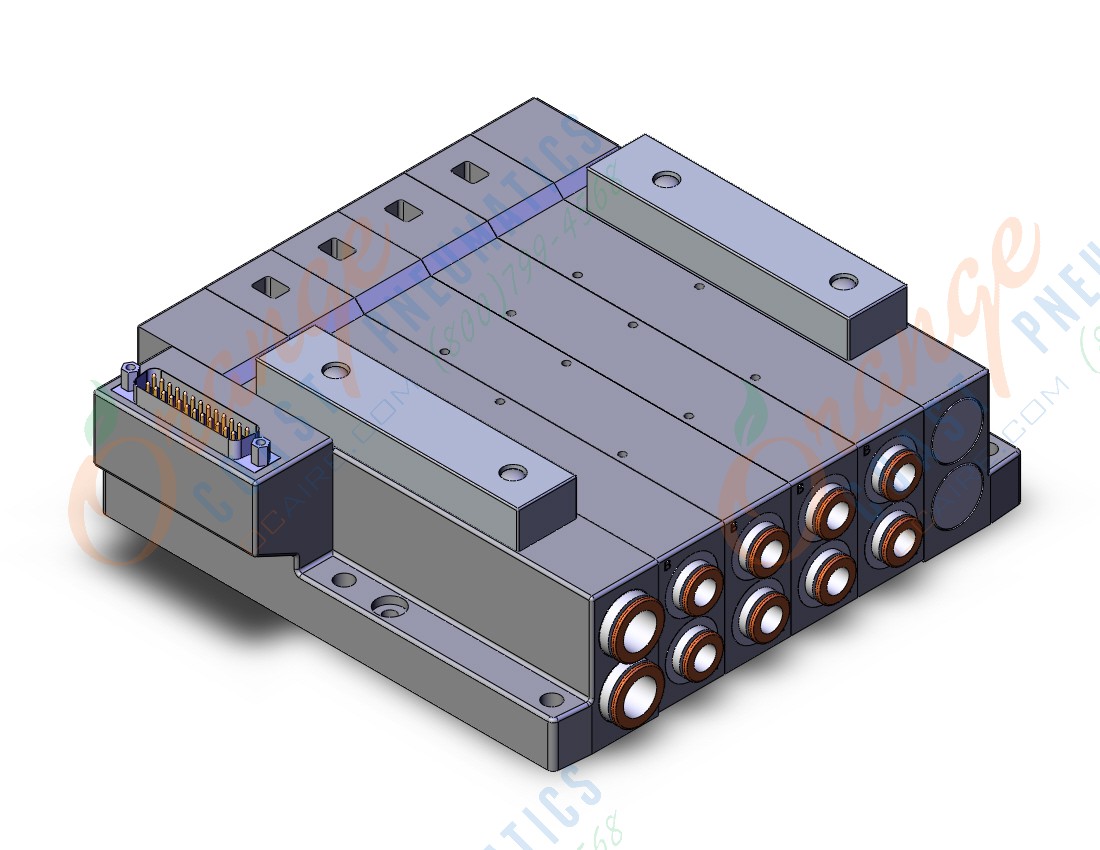 SMC SS5V4-10FD1-04D-C8 mfld, plug-in, d-sub connector, SS5V4 MANIFOLD SV4000