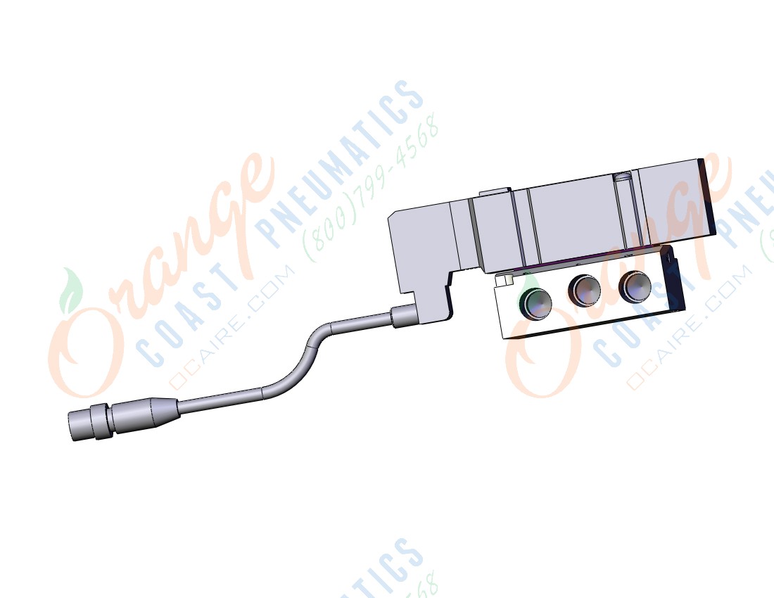 SMC SV3400R-5W1U-02N valve, with subplate, SV3000 SOLENOID VALVE