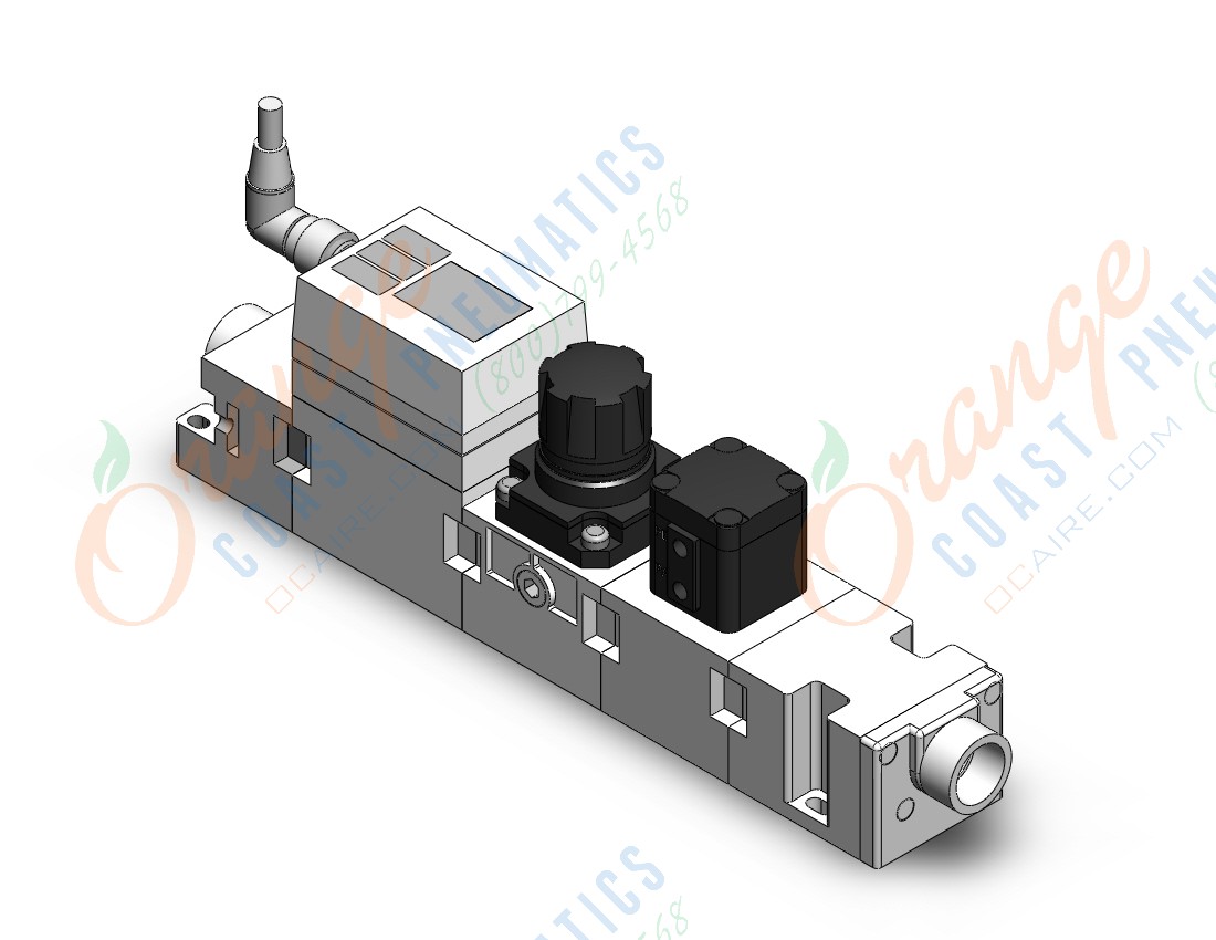 SMC LLB3-2N-P1RVF clean air module, standard, FLUOROPOLYMER VALVES & REG