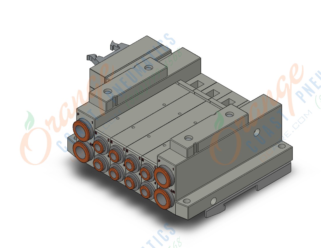 SMC SS5V2-10PHD2-04B-C6-D0 mfld, plug-in, flat cable conn, SS5V2 MANIFOLD SV2000