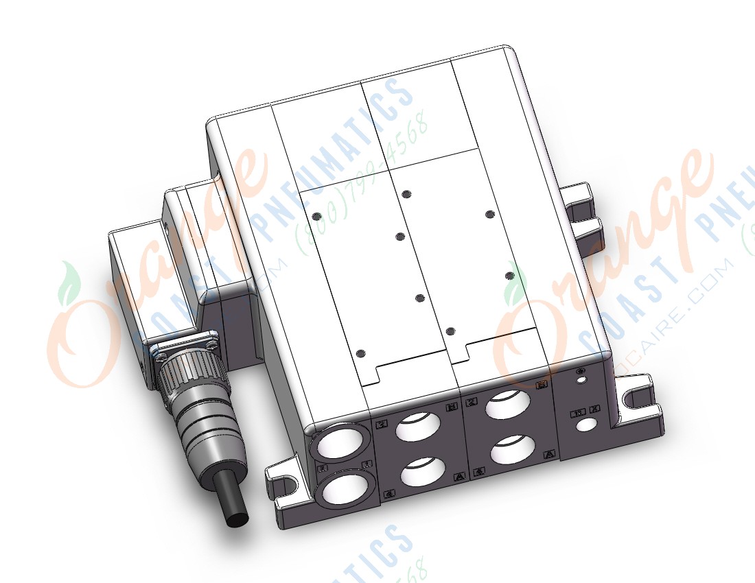 SMC VV5QC51-0204MD3 manifold, VQC5000 SERIES