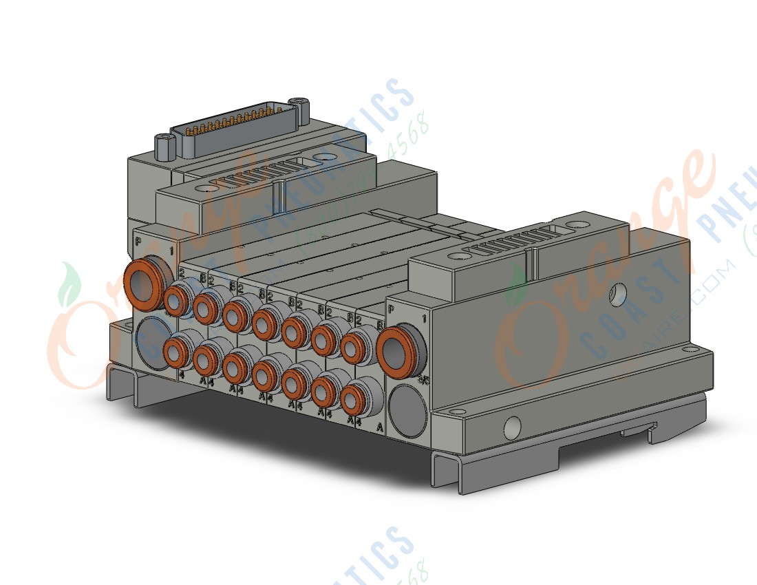 SMC SS5V1-10FD1-07BS-N3-D0 mfld, plug-in, d-sub connector, SS5V1 MANIFOLD SV1000