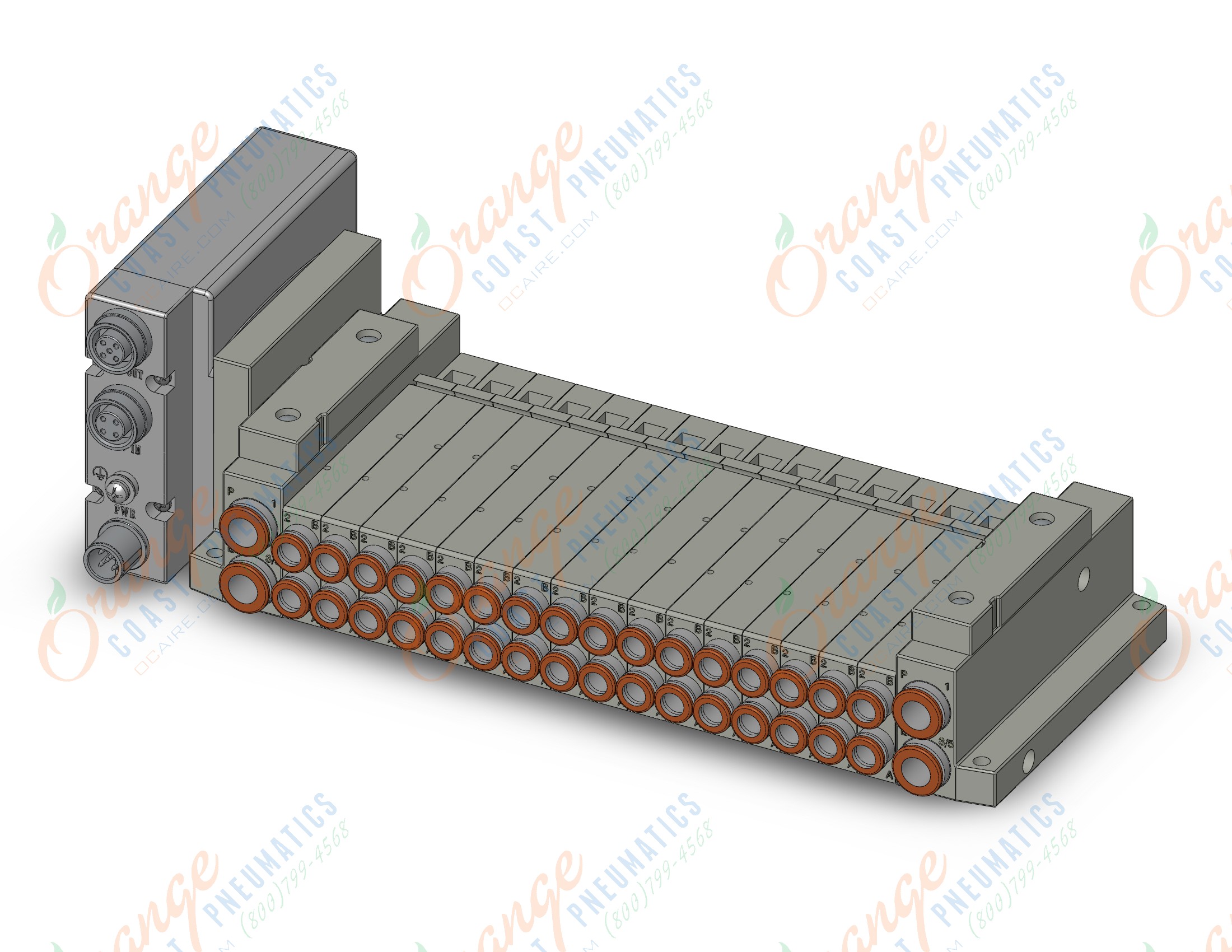 SMC SS5V1-W10S1EAND-16B-N7 mfld, plug-in, SS5V1 MANIFOLD SV1000