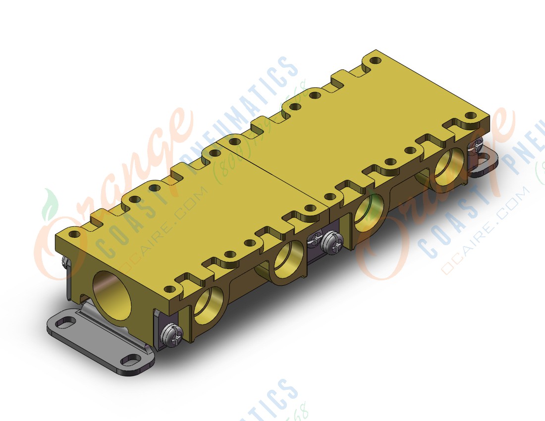 SMC VVX212CF-04-1 mfld base, vx2100 series, VVX* MANIFOLD VX SERIES