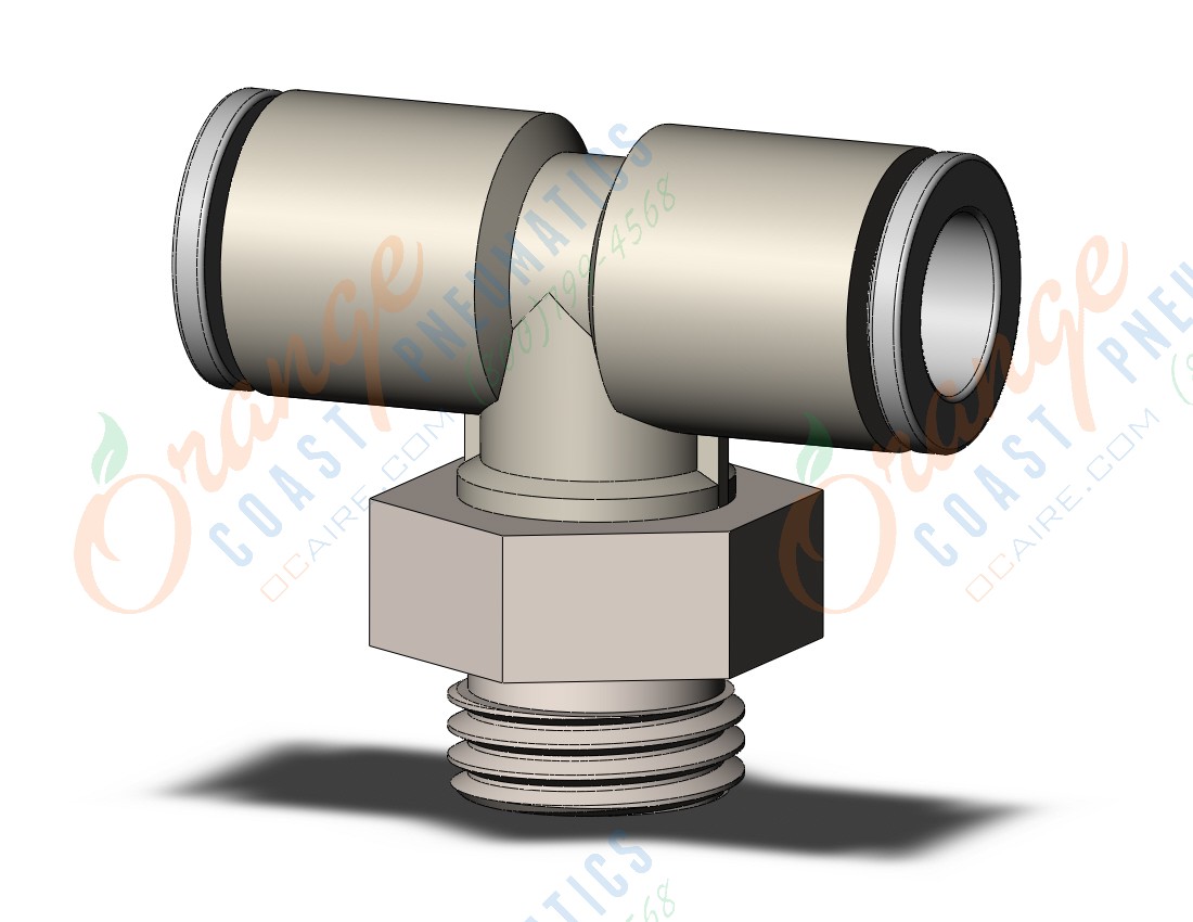 SMC KQ2T08-G02N fitting, branch tee, KQ2 FITTING (sold in packages of 10; price is per piece)