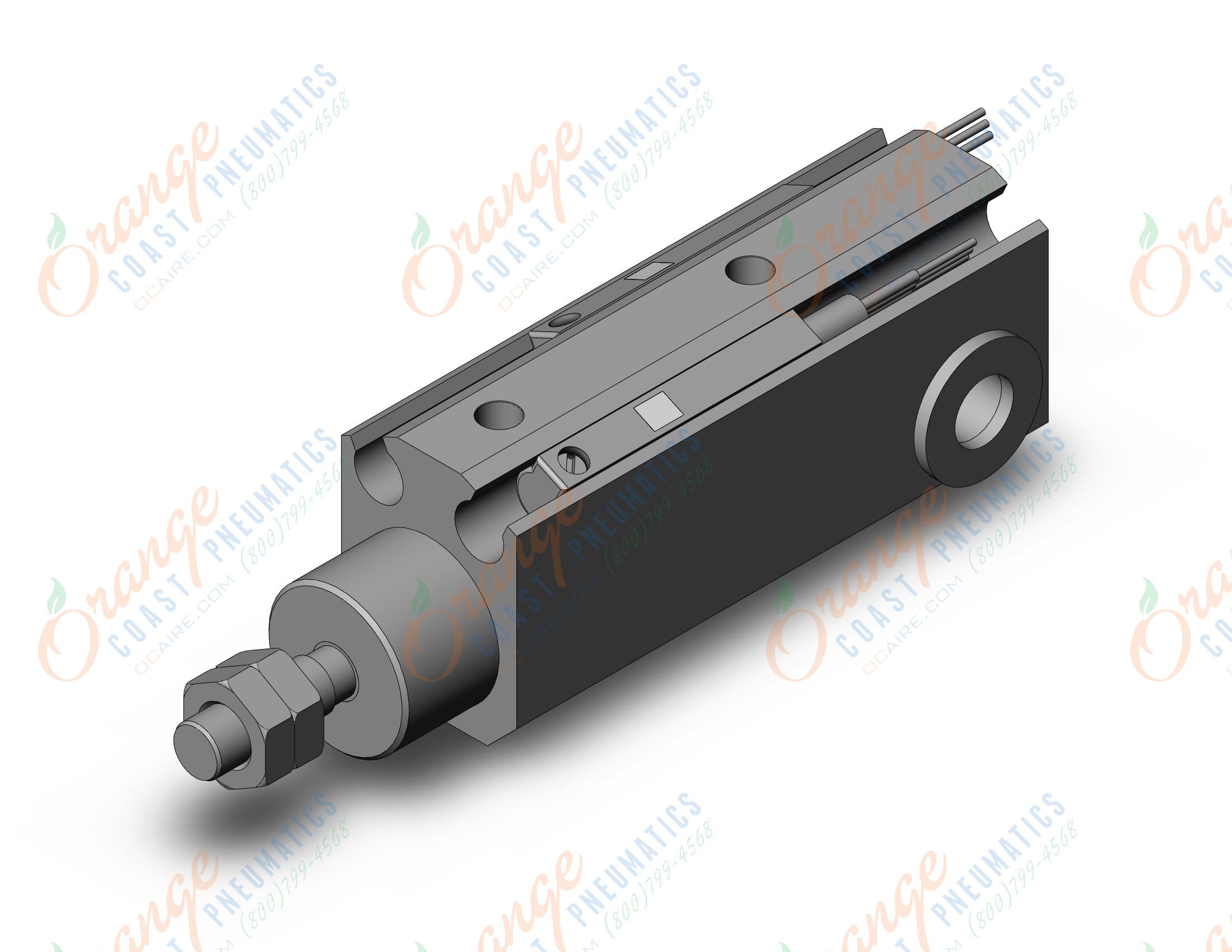 SMC CDJP2D10-10D-M9PWSAPC cyl, pin, dbl act, sw capable, CJP/CJP2 ROUND BODY CYLINDER