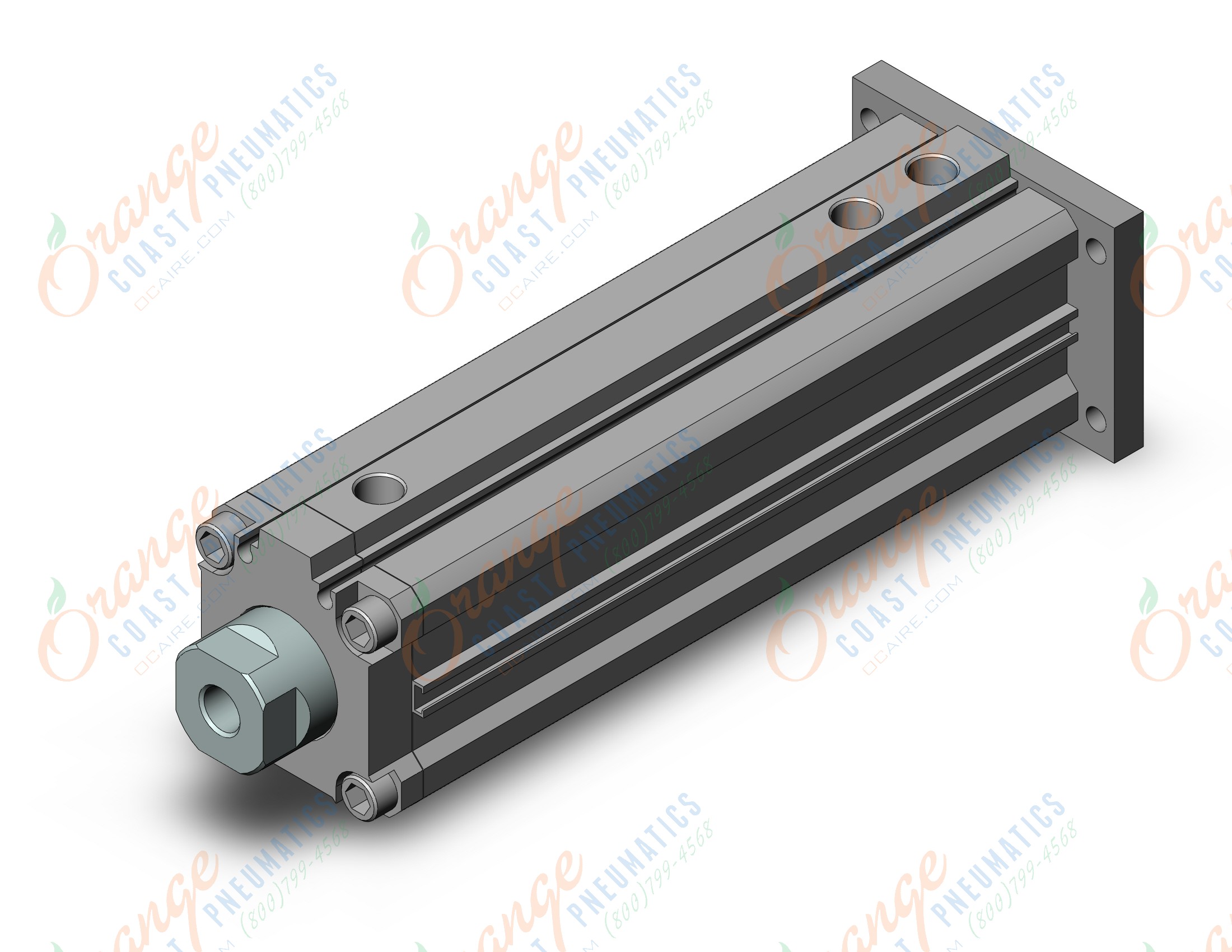 SMC RZQG40TN-100-20 cyl, 3-position, sw capable, RZQ 3-POSITION CYLINDER