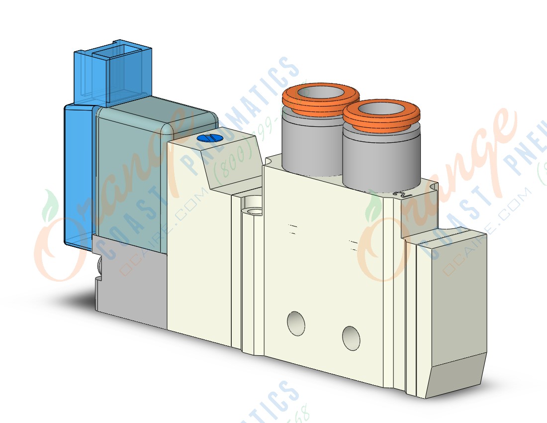 SMC VQZ1121-5MOB1-C6 valve, body ported (dc), VQZ1000 VALVE, SOL 4/5-PORT
