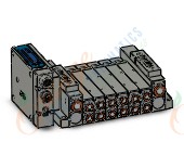 SMC SS5V2-W10S1A3ND-06BS-N7 mfld, plug-in, SS5V3 MANIFOLD SV3000