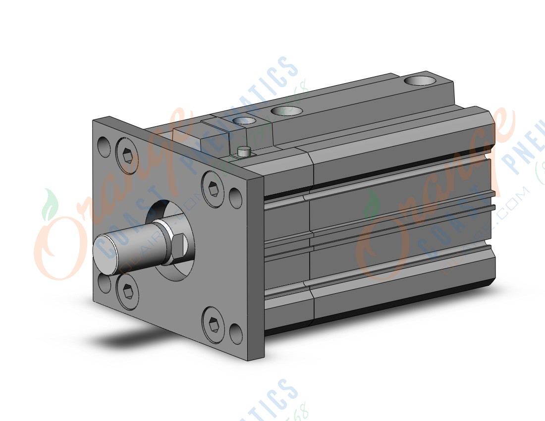 SMC CDLQF63-50DCM-B cyl, compact w/lock sw capable, CLQ COMPACT LOCK CYLINDER