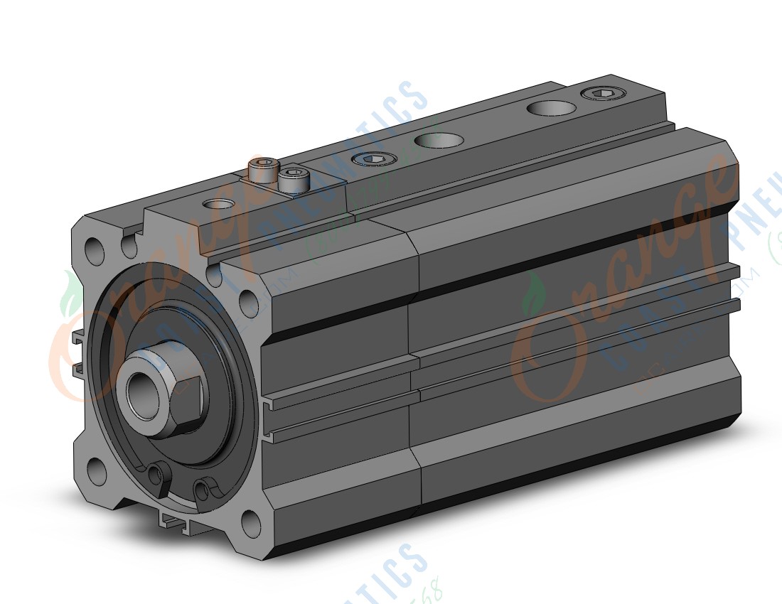 SMC RDLQA40TF-30-F cyl, compact w/lock, sw cap, RLQ COMPACT LOCK CYLINDER