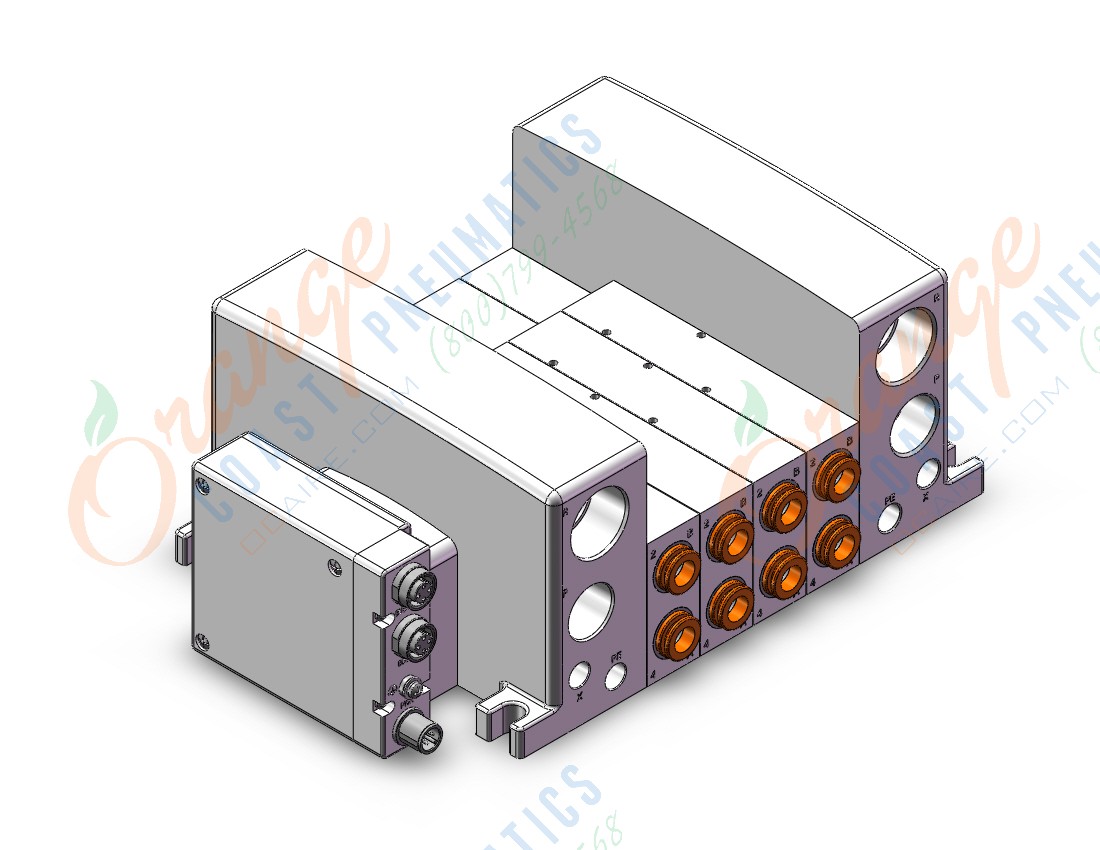 SMC VV5QC41-04N11TSEBN mfld, plug-in,, VV5QC41 MANIFOLD VQC 5-PORT