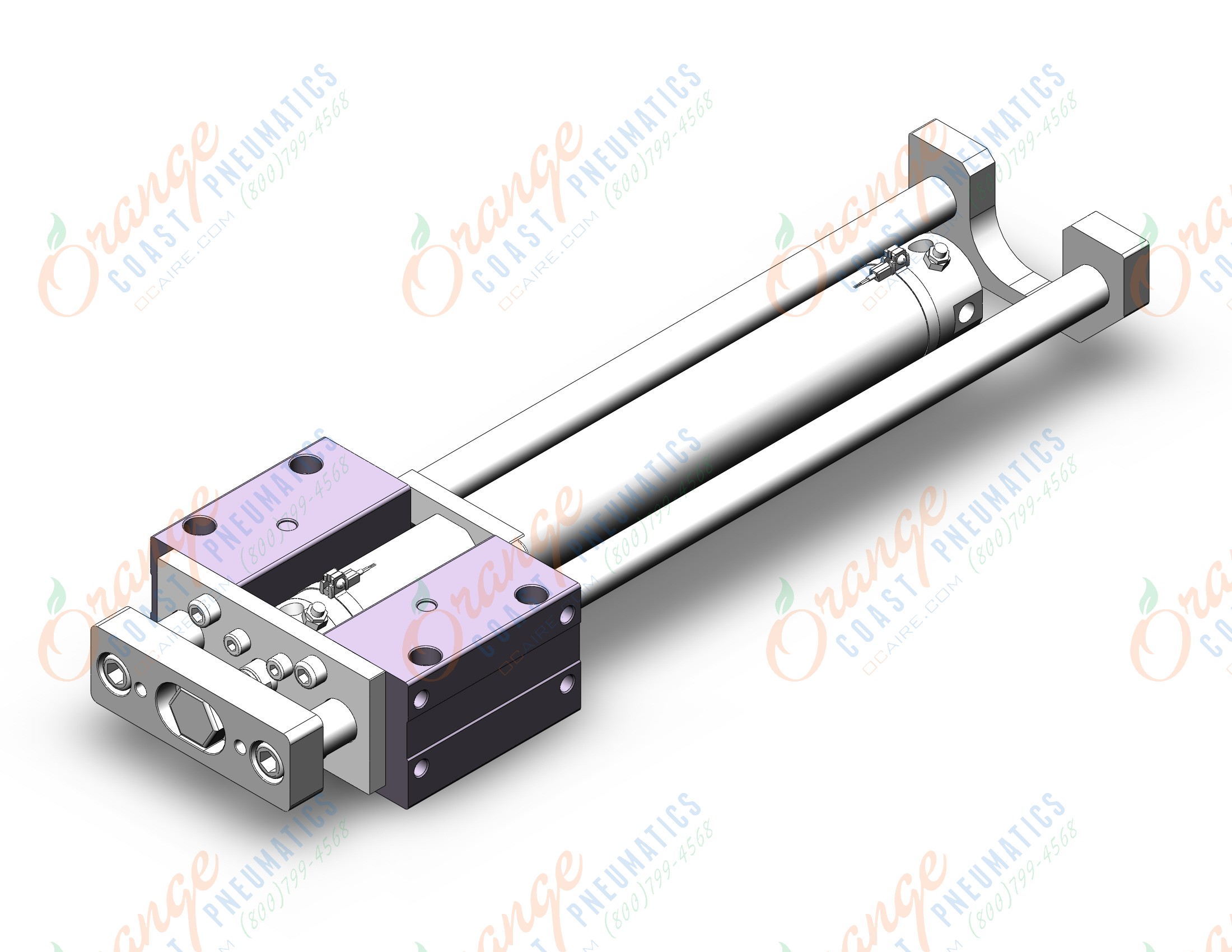 SMC MGCMB50TN-400-R-A93Z cyl, guide, bearing, MGCL/MGCM GUIDED CYLINDER