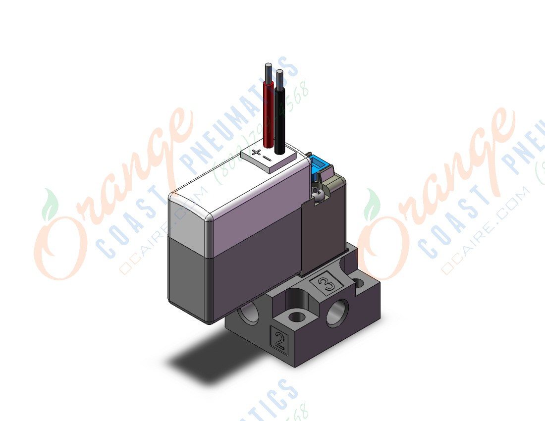 SMC 10-V114A-RG-M5 valve, sol, base mt, cl room, SY100 SOLENOID VALVE