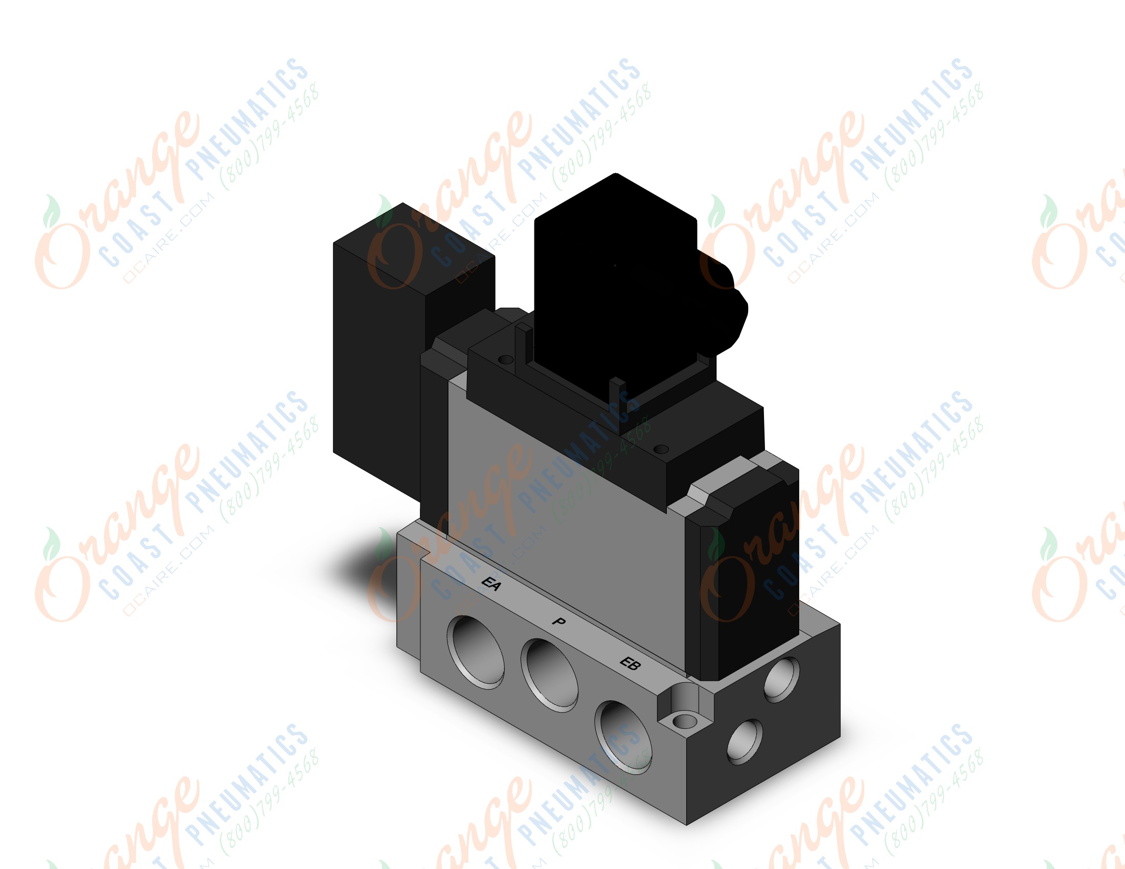 SMC VFS3110-6DZ-03 valve sgl non plugin base mt, VFS3000 SOL VALVE 4/5 PORT