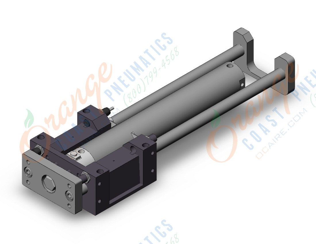 SMC MGGLB100-600-RN cyl, guide, end lock, MGG GUIDED CYLINDER