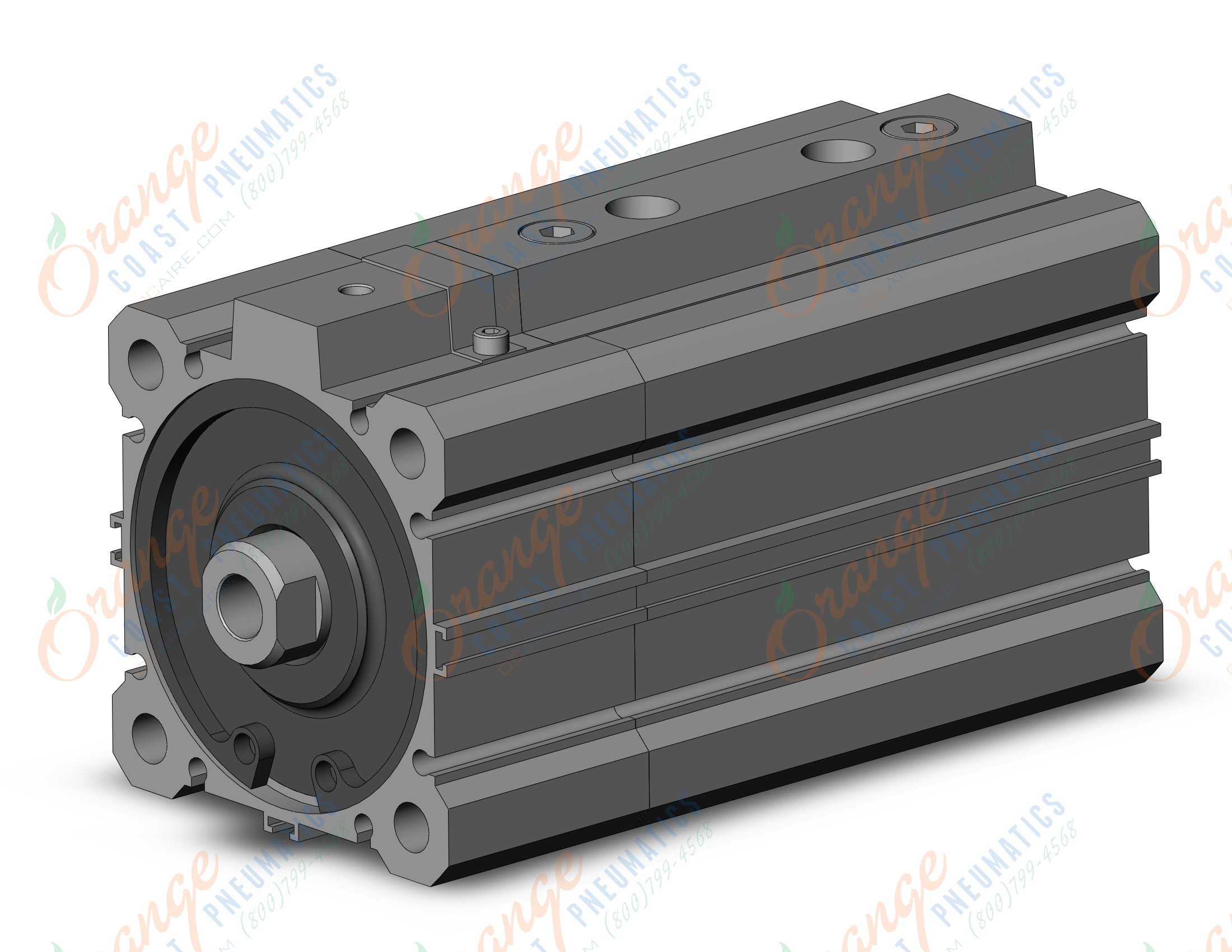 SMC RDLQA63TF-50-F cyl, compact w/lock, sw cap, RLQ COMPACT LOCK CYLINDER