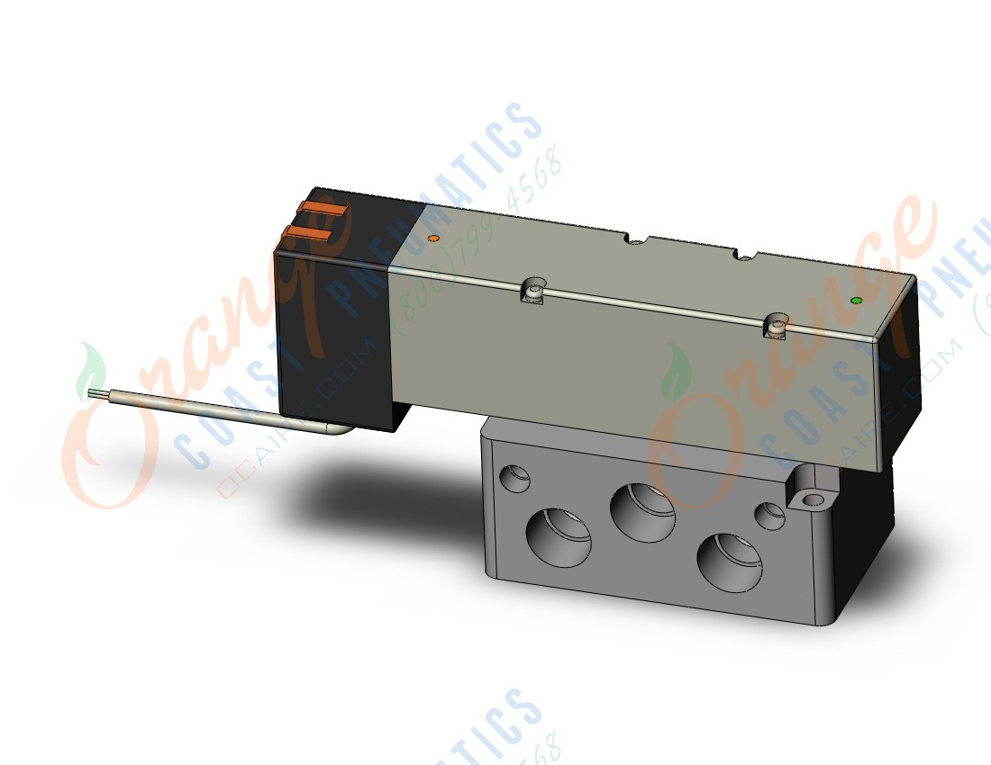 SMC VQ5250R-3G1-04T valve, dbl, non plug-in (ac), VQ5000 VALVE, SOL 5 PORT