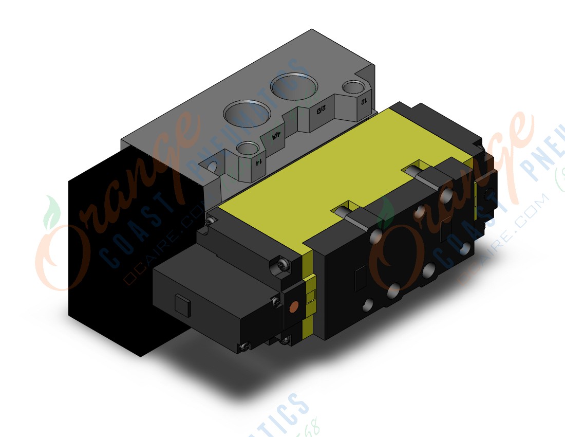 SMC VSR8-8-FG-S-3EZA04T valve, size 2, iso, VSS/R8-8 SOL VALVE 4/5 PORT