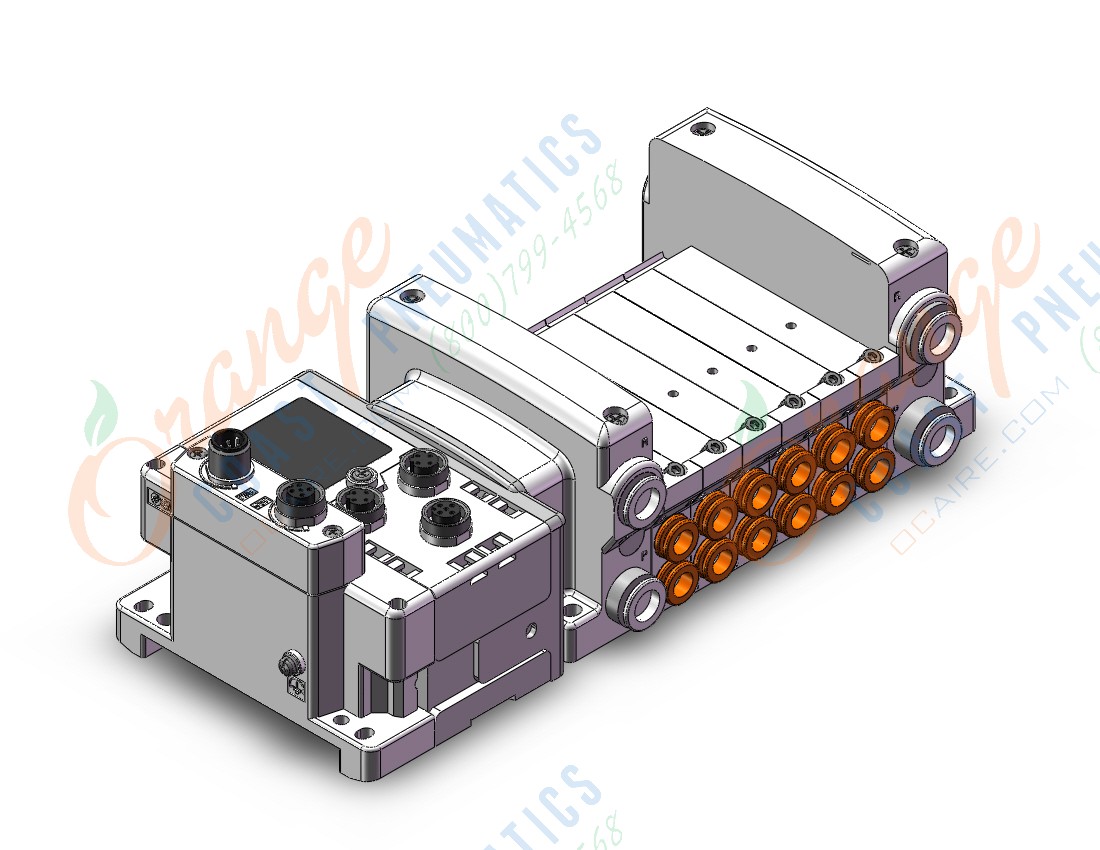 SMC VV5QC21-06N9SD6EA2N mfld, plug-in,, VV5QC21 MANIFOLD VQC 5-PORT