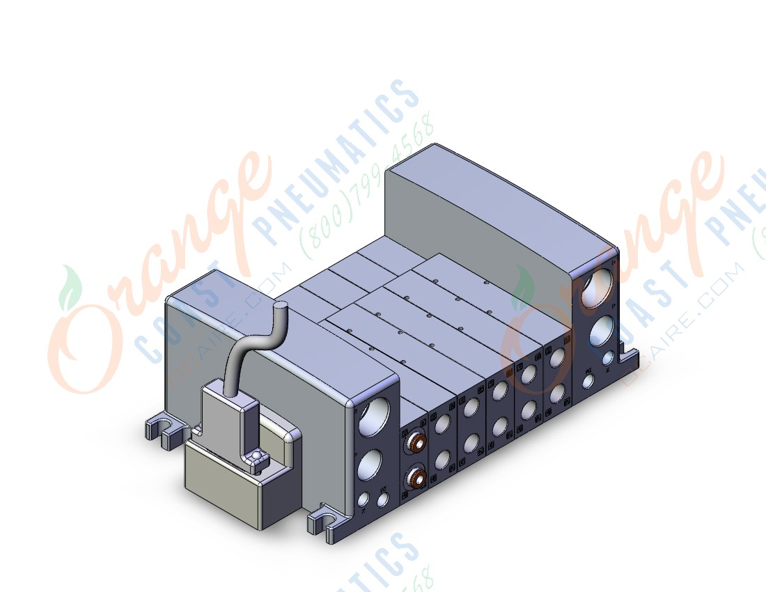 SMC VV5QC41-06C6FD3 mfld, plug-in, d-sub connector, VV5QC41 MANIFOLD VQC 5-PORT