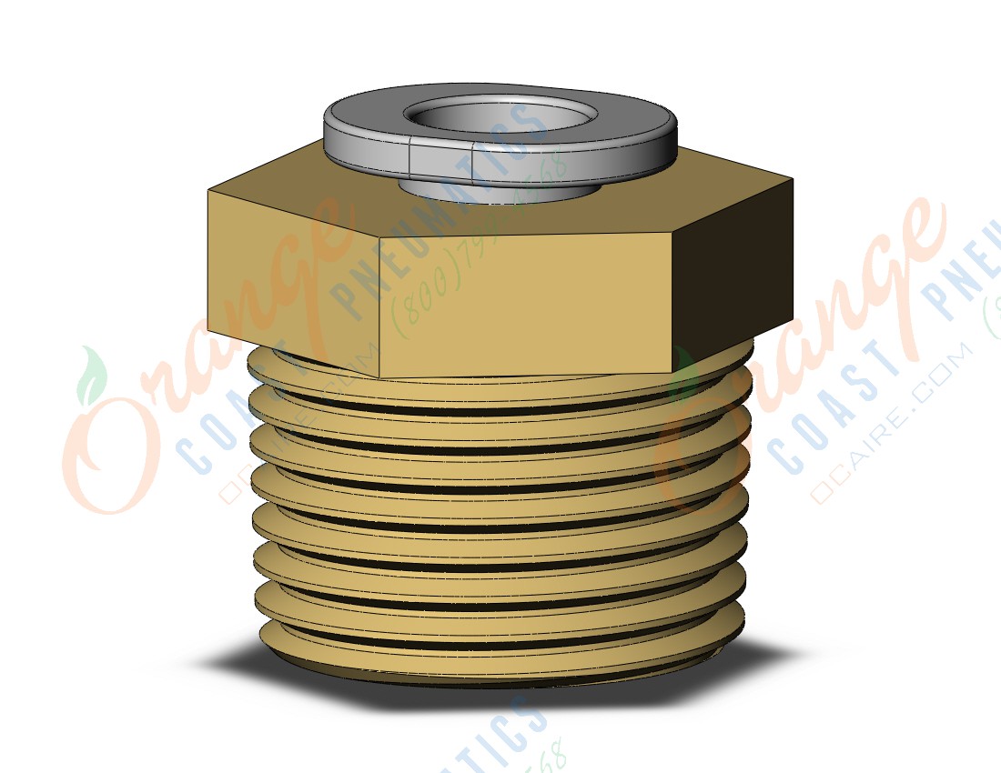 SMC KQ2H06-03AS1 fitting, male connector, KQ2 FITTING (sold in packages of 10; price is per piece)