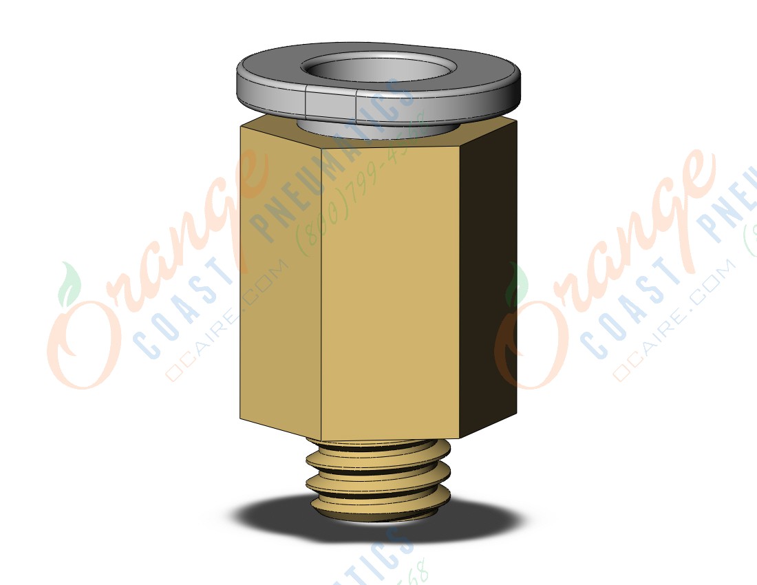 SMC KQ2H06-M6A1 fitting, male connector, KQ2 FITTING (sold in packages of 10; price is per piece)