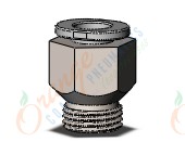 SMC KQ2H06-U01N1 fitting, male connector, KQ2(UNI) ONE TOUCH UNIFIT (sold in packages of 10; price is per piece)