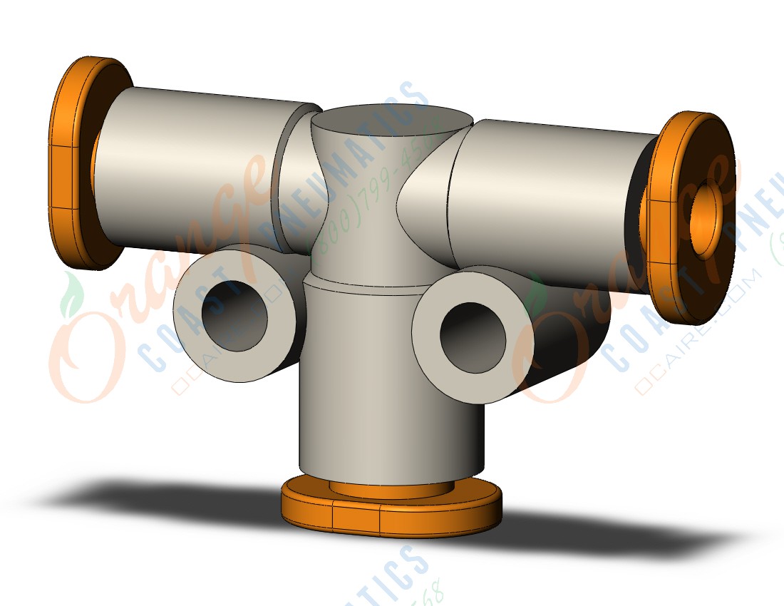 SMC KQ2T01-03A1 fitting, union tee diff diam, KQ2 FITTING (sold in packages of 10; price is per piece)