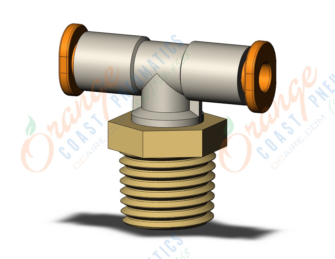 SMC KQ2T03-35AS1 fitting, branch tee, KQ2 FITTING (sold in packages of 10; price is per piece)