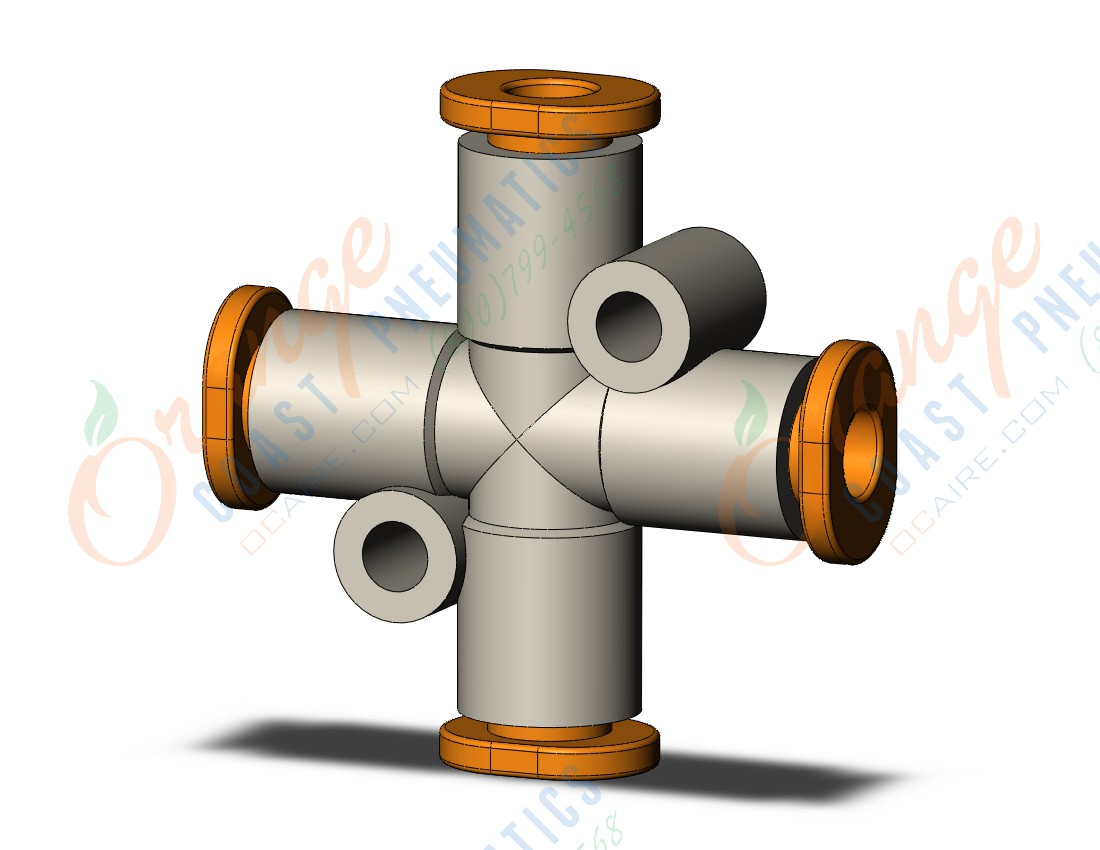 SMC KQ2TW03-00A1 fitting, union cross, KQ2 FITTING (sold in packages of 10; price is per piece)