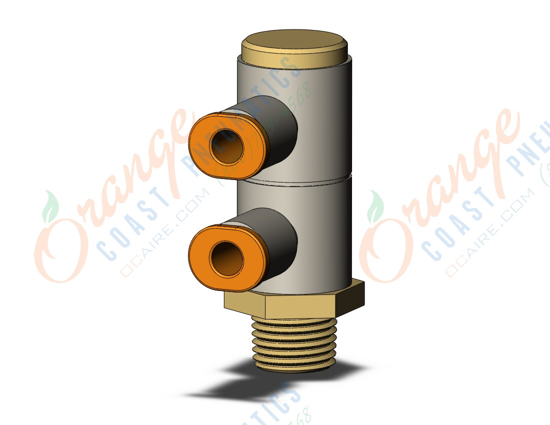 SMC KQ2VD03-34AS1 fitting, dbl uni male elbow, KQ2 FITTING (sold in packages of 10; price is per piece)