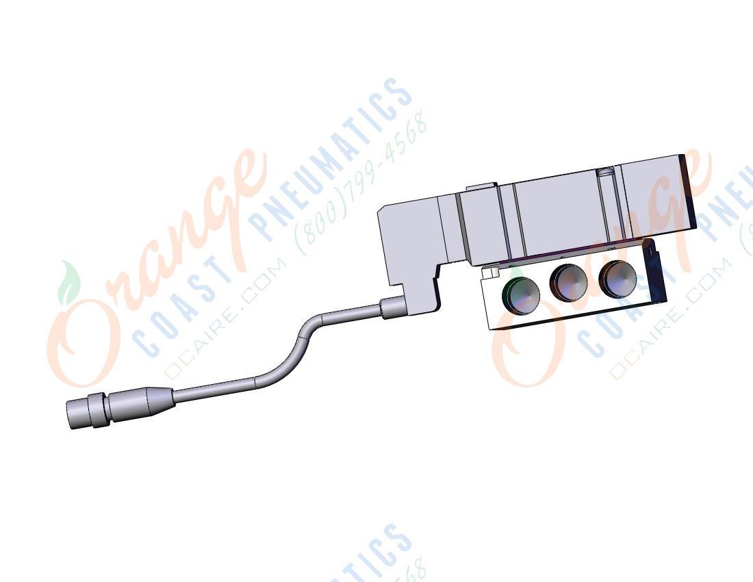 SMC SV3400-5W1UD-03T valve, w/subplate, SV3000 SOLENOID VALVE