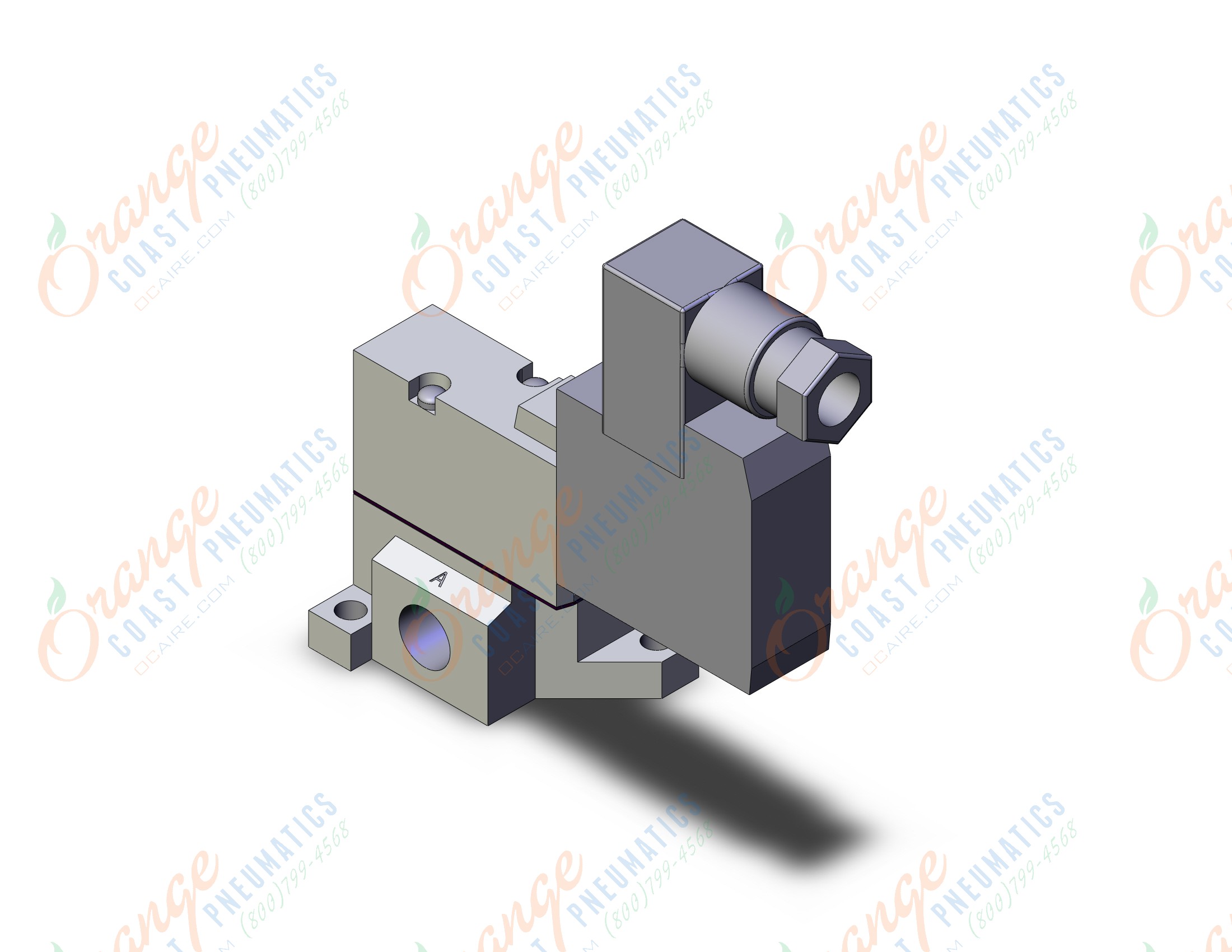 SMC SYJ524-5DZ-01F valve, sol, base mt, SYJ500 SOLENOID VALVE 3/PORT