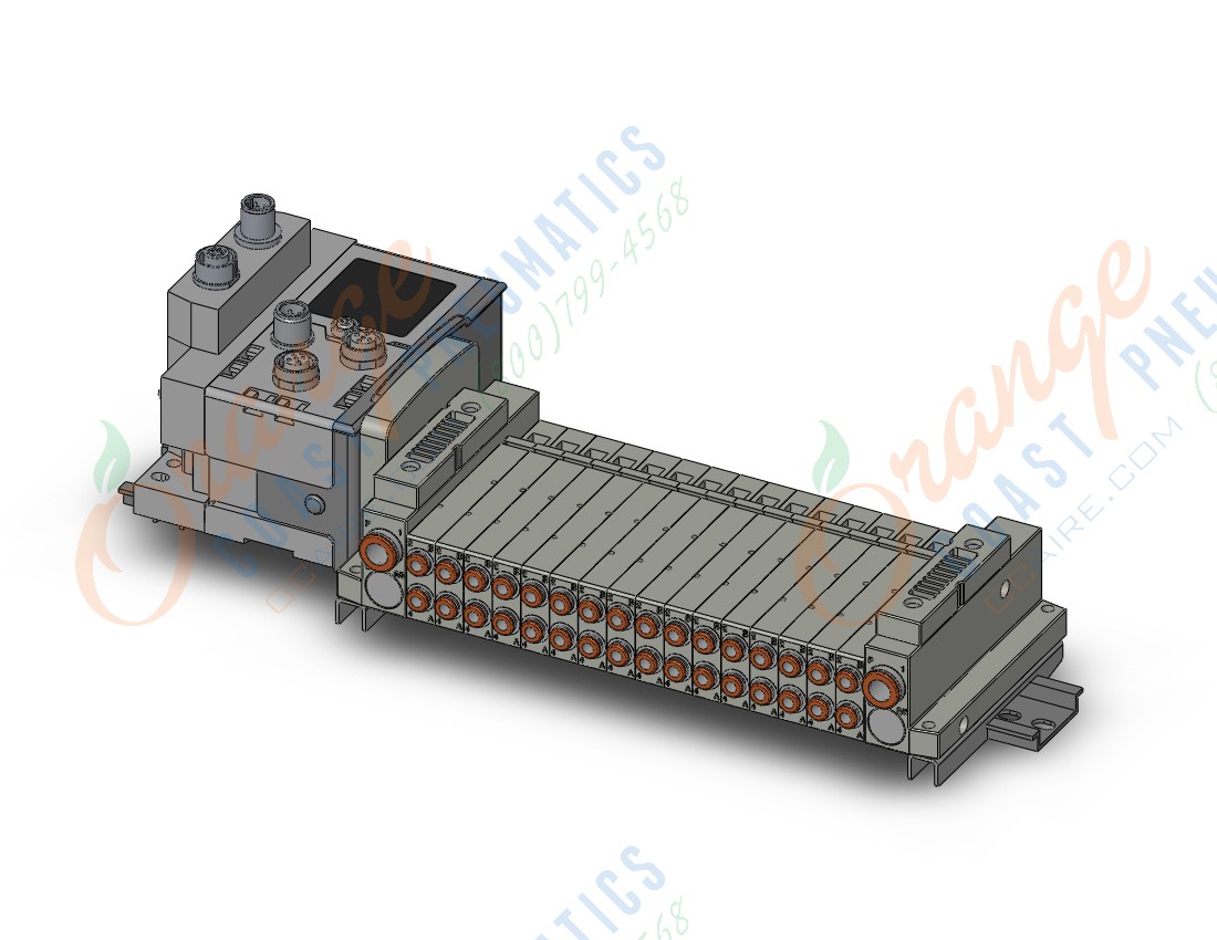 SMC SS5V1-W10S6Q2ND-10BS-C4-D mfld, plug-in, SS5V1 MANIFOLD SV1000