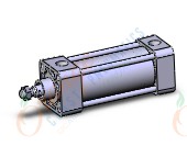 SMC NCDA1B200-0300N-XC6 "cylinder, TIE ROD CYLINDER
