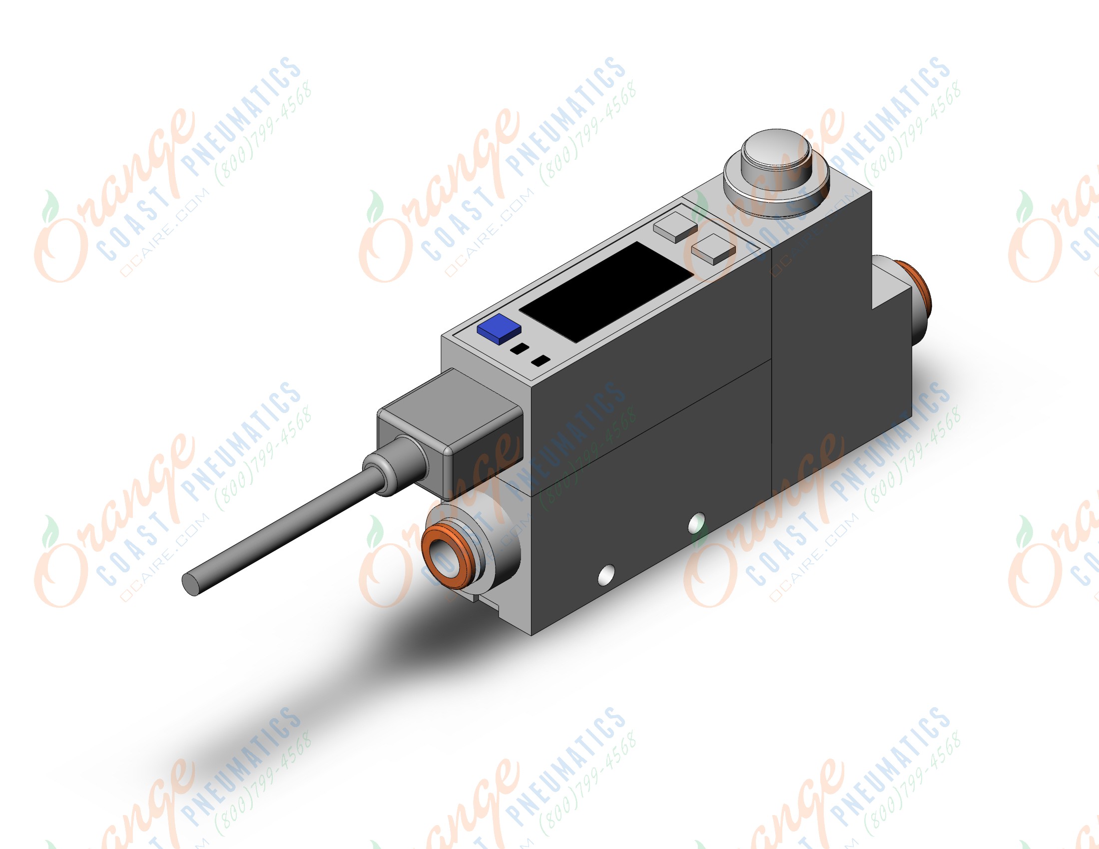 SMC PFM711S-C6-B-NA-W 2-color digital flow switch for air, DIGITAL FLOW SWITCH