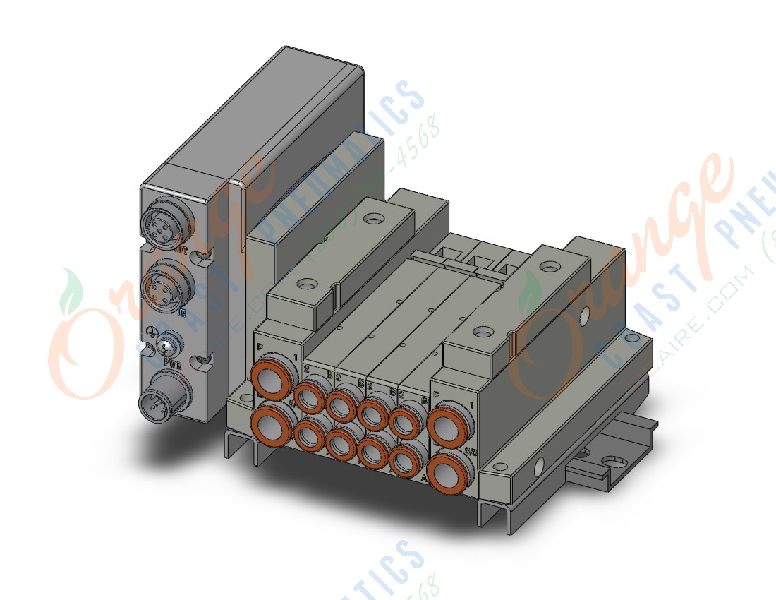 SMC SS5V1-W10S1EAD-04B-N7-D "ss5v 04 station manifold, 4/5 PORT SOLENOID VALVE