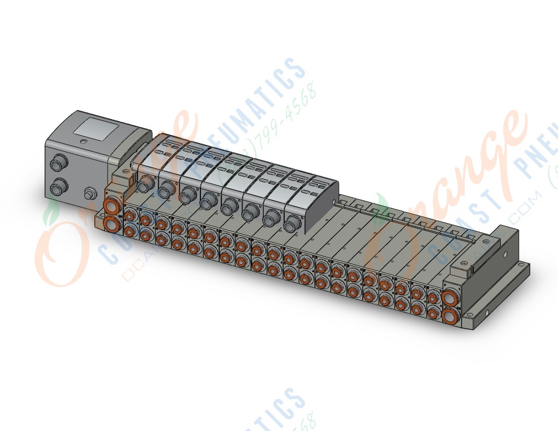 SMC SS5V2-W10S1NWD-20B-C4 "ss5v 20 station manifold, 4/5 PORT SOLENOID VALVE