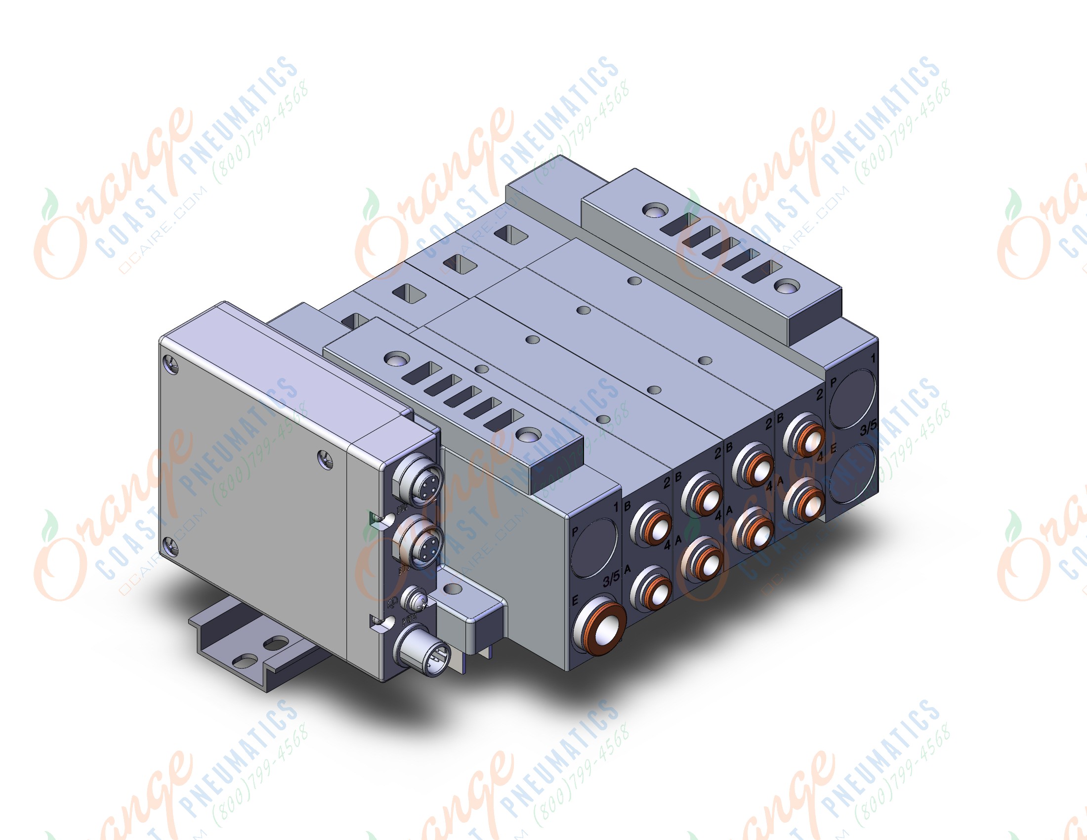 SMC SS5V3-W10S1DAND-04DS-N7-D "ss5v 04 station manifold, 4/5 PORT SOLENOID VALVE