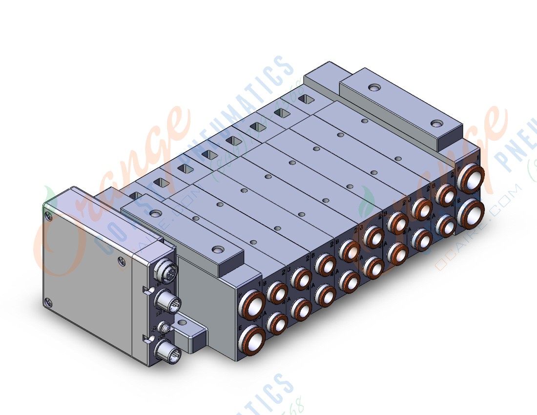 SMC SS5V3-W10S1QBND-08B-C8 "ss5v 08 station manifold, 4/5 PORT SOLENOID VALVE