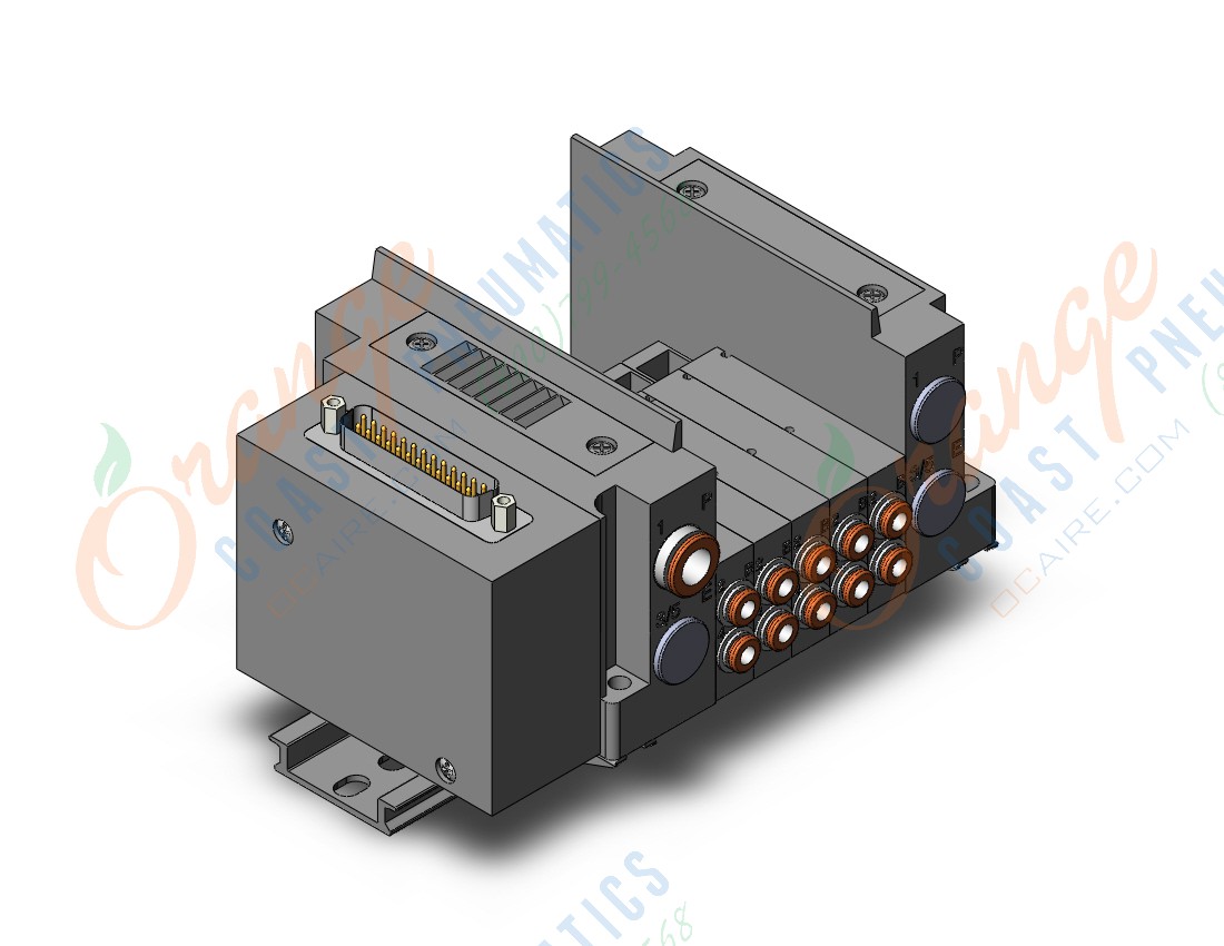 SMC SS5Y3-10FW1-05DS-C4D ss5y3 5 sta manifold base, 4/5 PORT SOLENOID VALVE