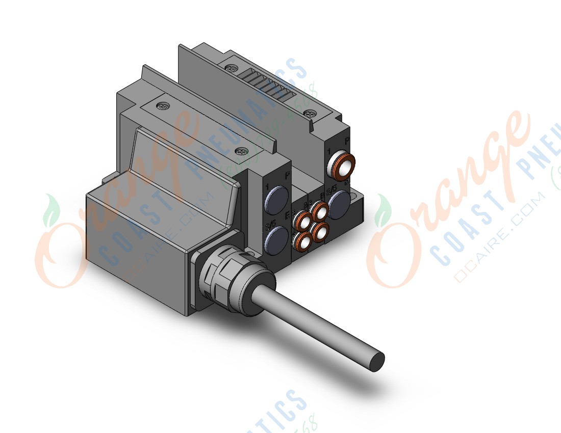 SMC SS5Y3-10L32-02US-C6 ss5y3 2 sta manifold base, 4/5 PORT SOLENOID VALVE