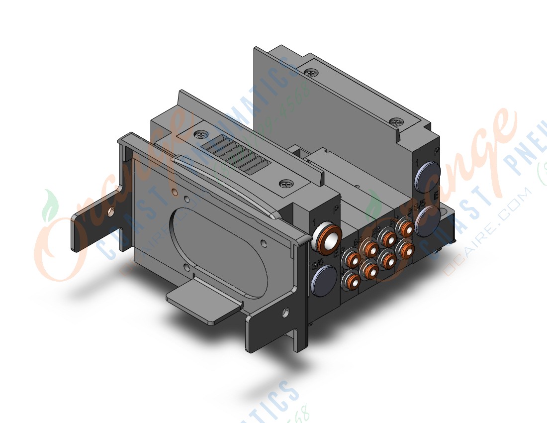 SMC SS5Y3-10S60-04E-N1D0 ss5y3 4 sta manifold base, 4/5 PORT SOLENOID VALVE