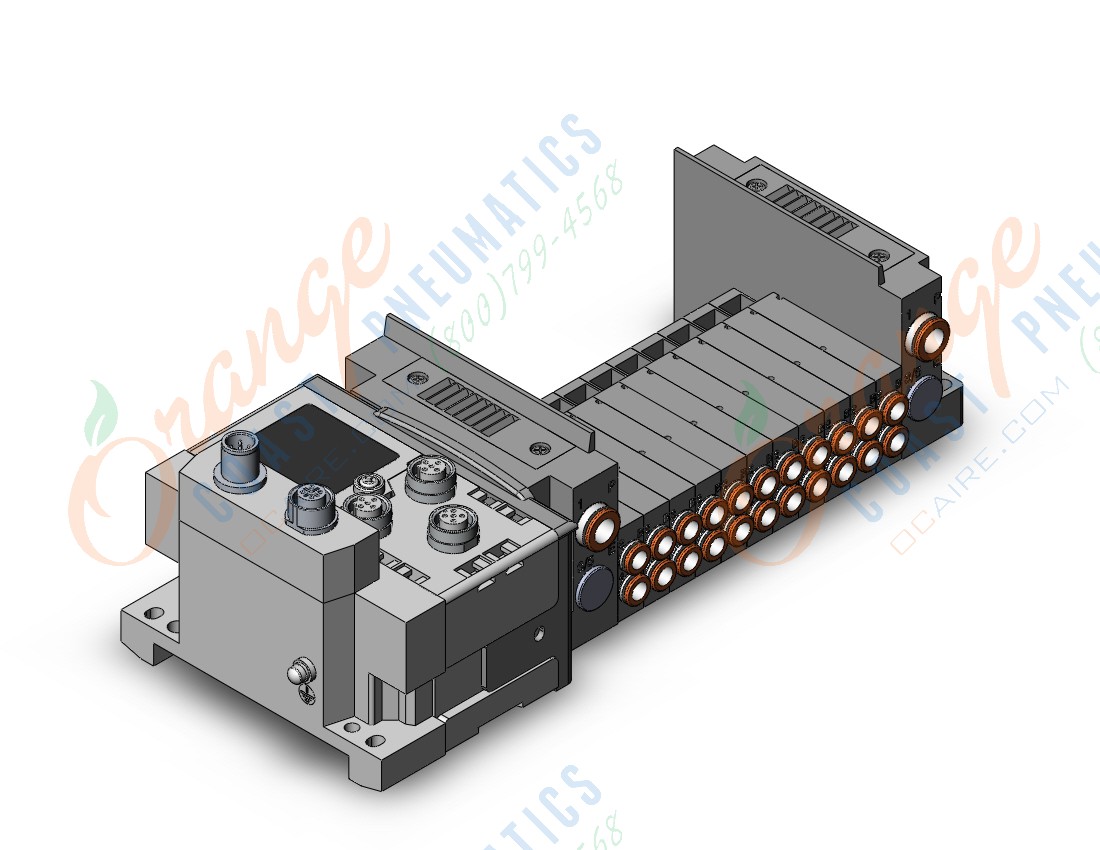 SMC SS5Y3-10S6EA2-11F-C6 ss5y3 11 sta manifold base, 4/5 PORT SOLENOID VALVE