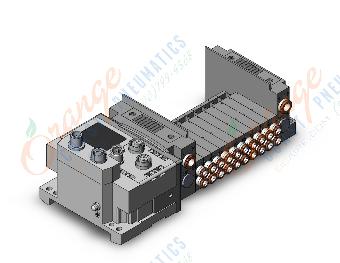 SMC SS5Y3-10S6F4-10F-N7 ss5y3 10 sta manifold base, 4/5 PORT SOLENOID VALVE